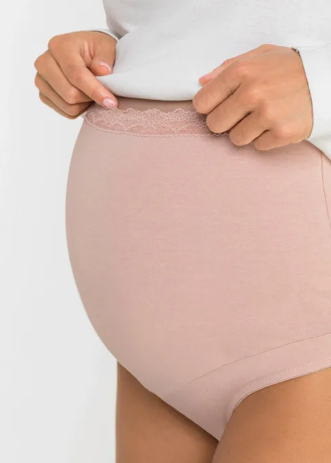 Lot de 2 slips de grossesse coton
