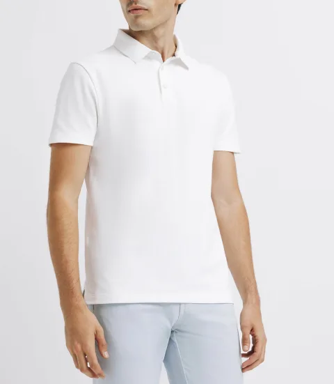 IZAC - Polo avec broderie blanc