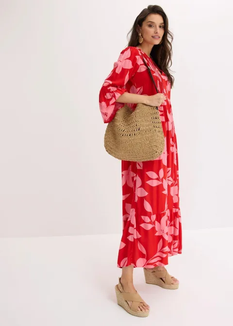 Robe longue en viscose fluide
