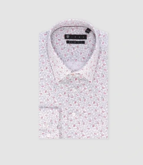 IZAC - Chemise ville bordeaux ''Tifast020''