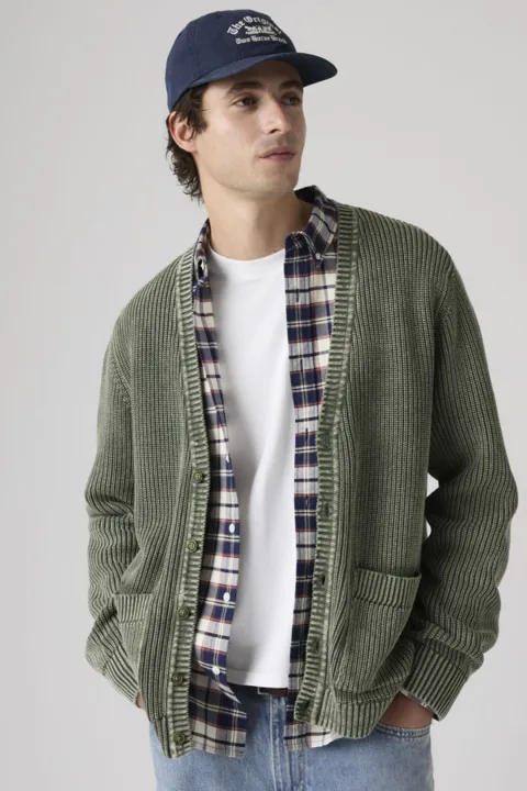 Levi's Cardigan À Poche Valencia - Homme - Noir / Kambaba - XL
