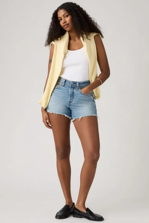 Levi's Short 501 Curve - Femme - Bleu / En Masse - 32