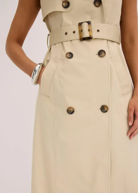 Robe trench avec ceinture (ens. 2 pces)