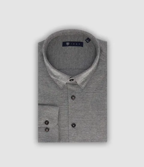 IZAC - Chemise en maille noir PACOME