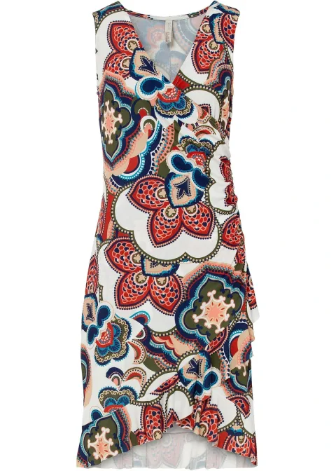 Robe courte à volants