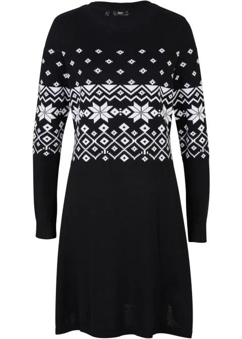 Robe en maille à motif norvégien