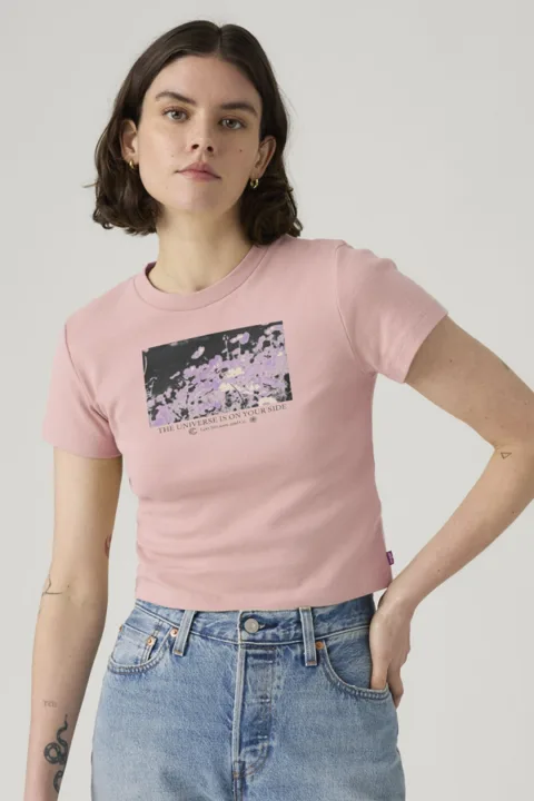 Levi's T Shirt Graphique Essential Sporty - Femme - Noir / Always On Tour Pirate Black - XS