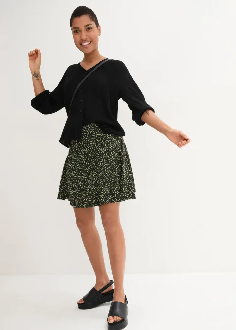 Jupe-short en viscose douce