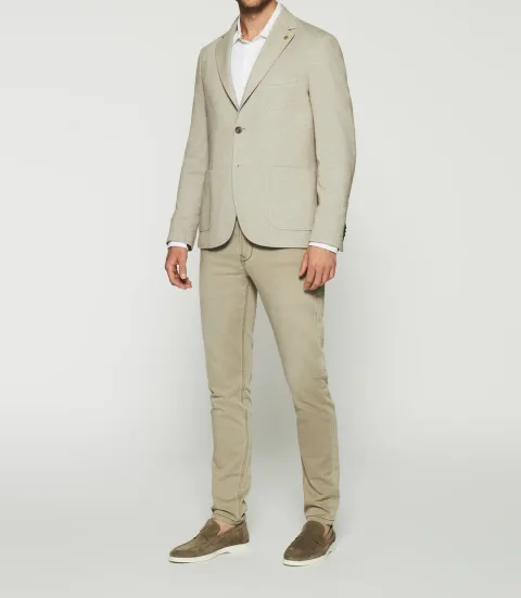 IZAC - Veste casual 2 boutons beige AERIEN