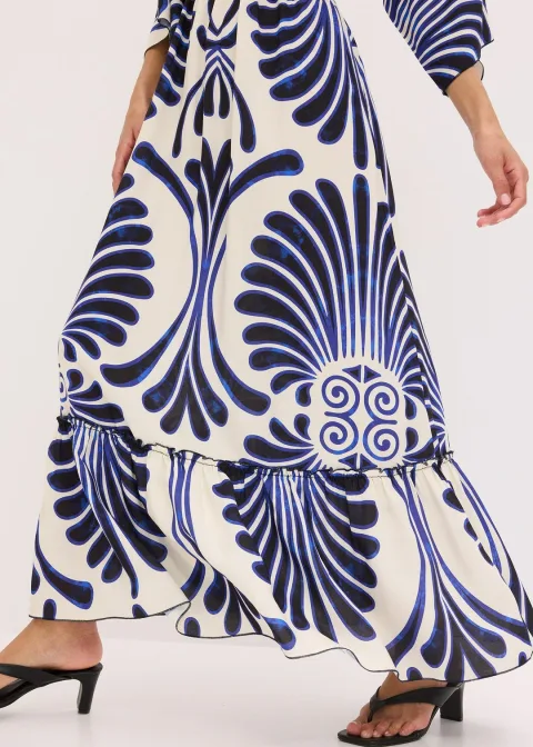 Robe longue en viscose fluide