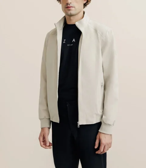 IZAC - Blouson col montant beige