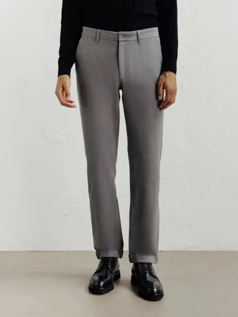 IZAC - Pantalon flanelle gris