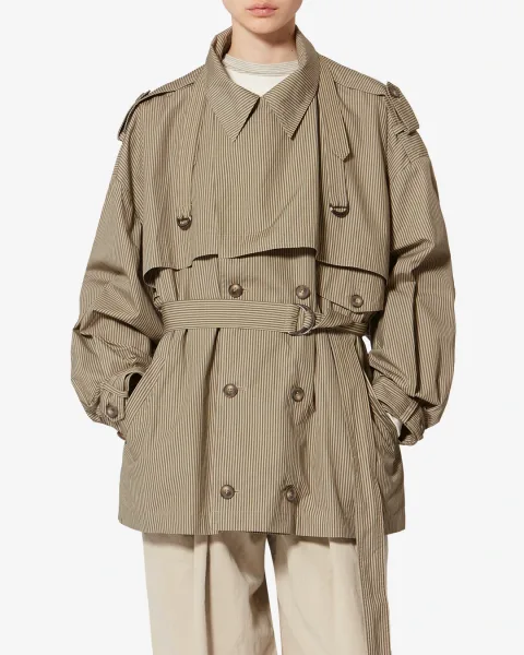 Veste Claya - Femme - Beige-kaki - Taille 42 - Marant Étoile