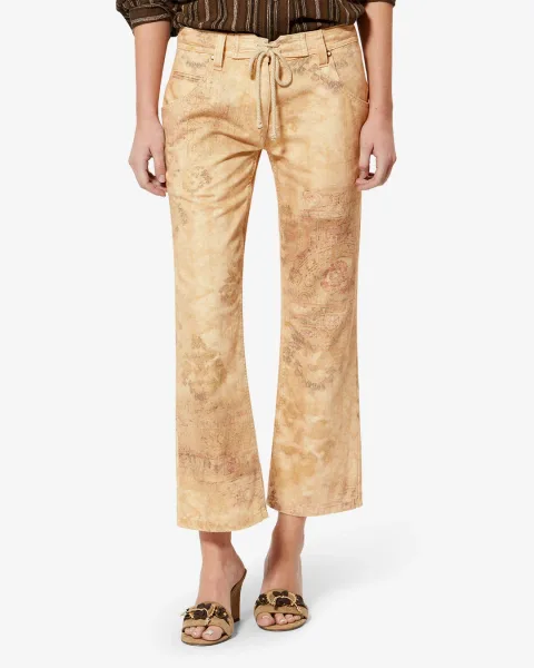 Pantalon Camila - Femme - Désert - Taille42 - Isabel Marant - Collection Été Femme - Nouvelle Collection Capsule La Riviera