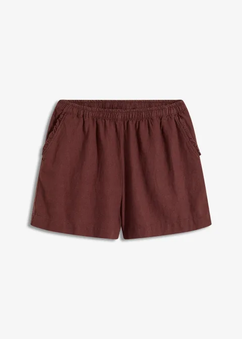 Short en lin mélangé