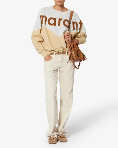 Sweat Shirt Houston - Femme - Ocre Clair - Taille 42 - Marant Étoile