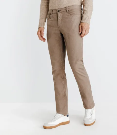 IZAC - Jean 5 poches beige
