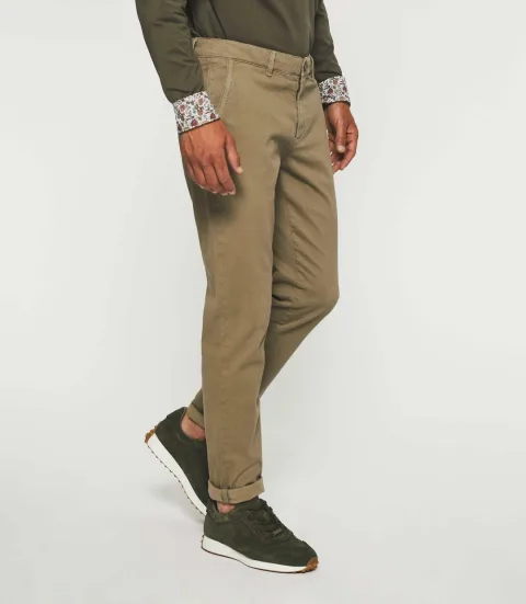 IZAC - Pantalon slack slim taupe VITAMINE
