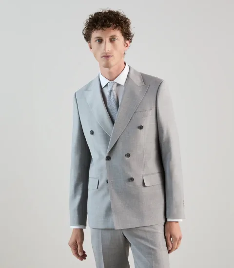 IZAC - Costume croisé gris