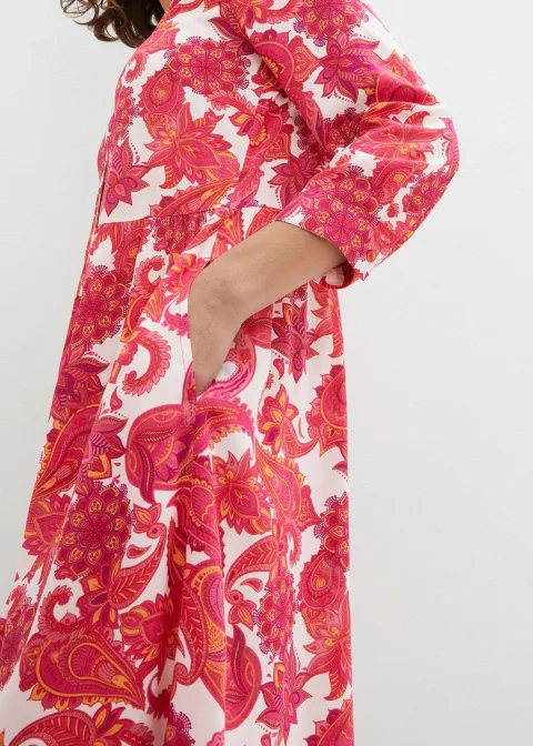 Robe-chemise en viscose fluide