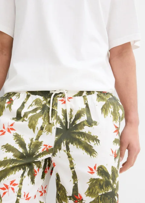 Short en viscose à taille élastiquée, loose