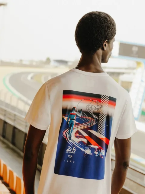 IZAC - T-shirt col rond blanc 24h Le Mans