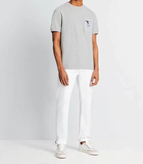 IZAC - T-shirt avec poche zippée gris