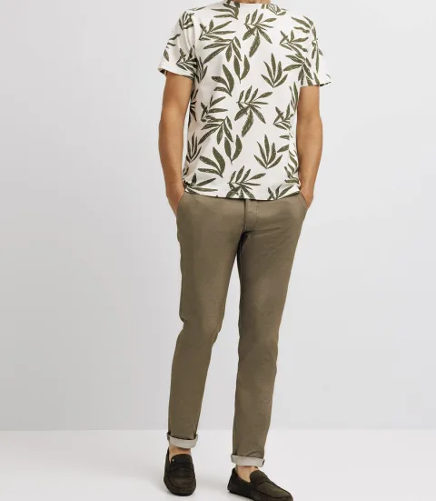 IZAC - T-shirt à fleurs écru