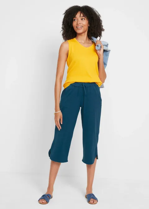 Pantalon en jersey coton extensible