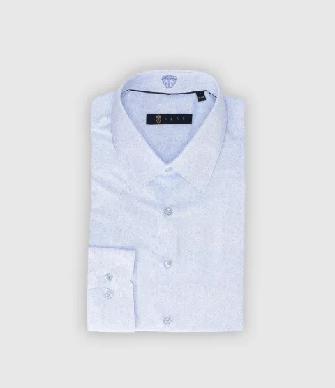 IZAC - Chemise slim imprimée ciel PAQUITO