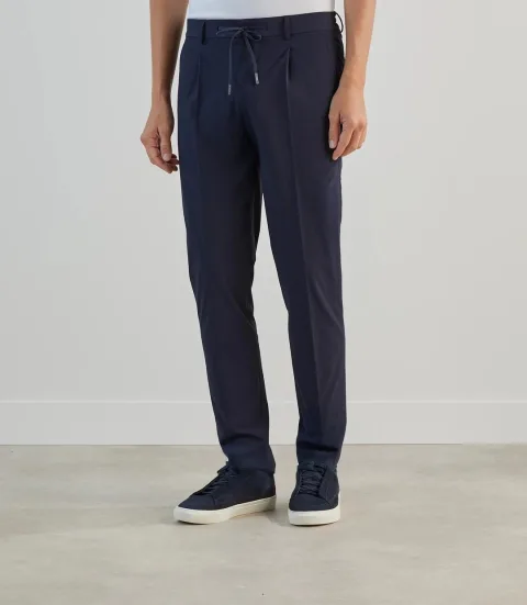 IZAC - Pantalon ville en tissu technique marine