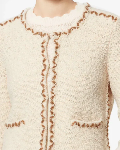 Cardigan Rochelle - Femme - Écru-bronze - Taille 44 - Marant Étoile