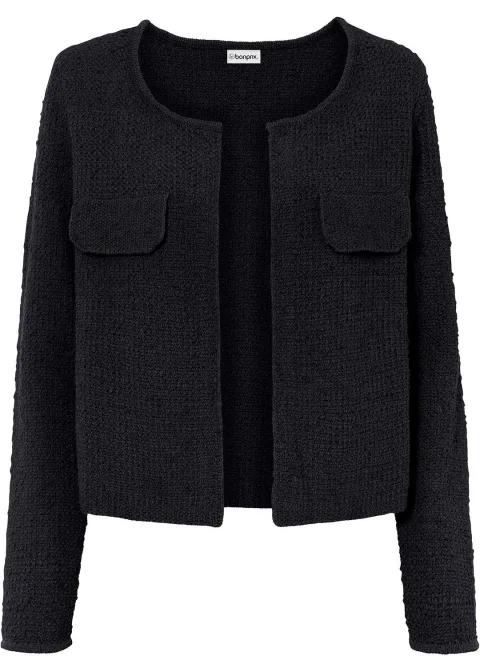 Gilet en maille bouclette