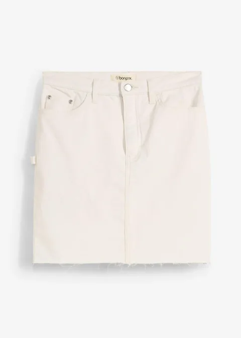 Mini-jupe en coton extensible