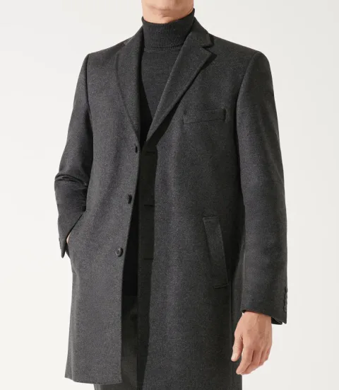 IZAC - Manteau ville parementure gris
