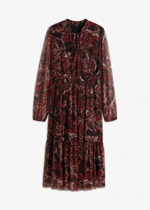 Robe midi en mesh