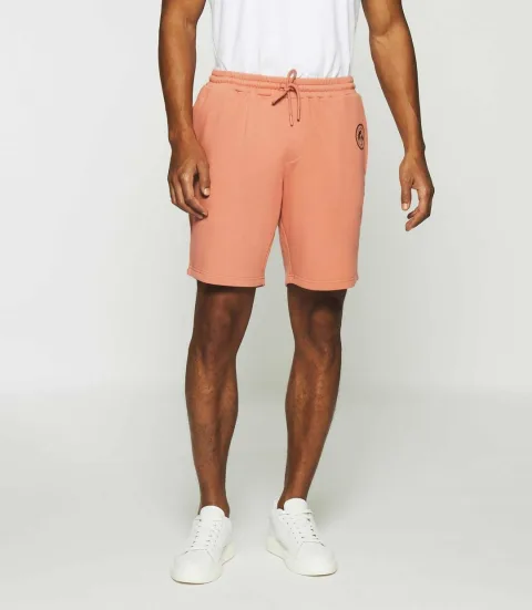 IZAC - Bermuda en molleton uni rose SWSAM