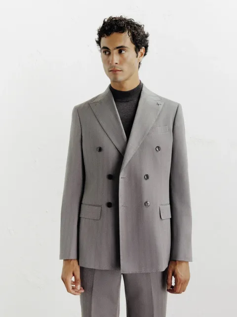 IZAC - Costume croisé gris