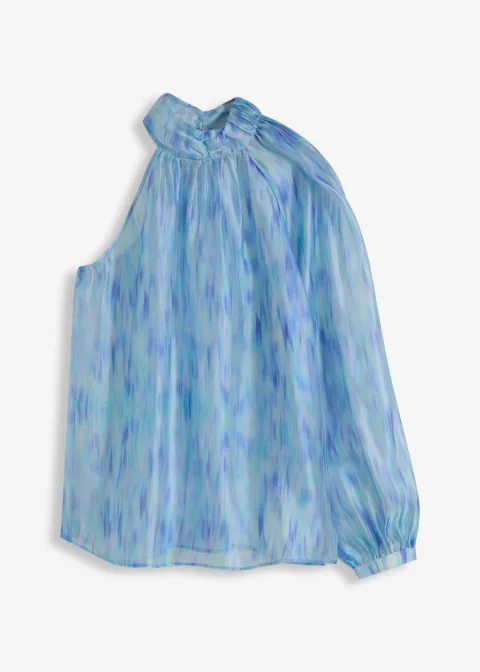 Blouse une épaule en crêpe
