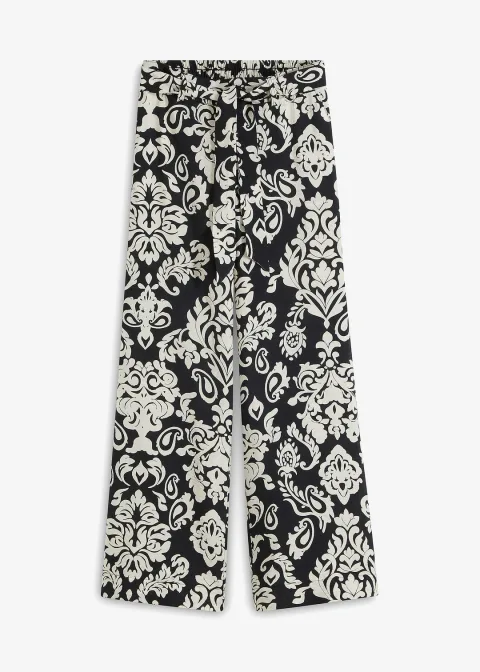 Pantalon palazzo à taille confortable
