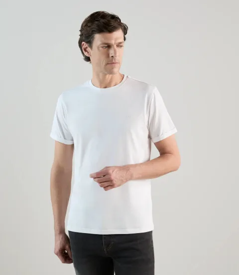 IZAC - T-shirt col rond blanc