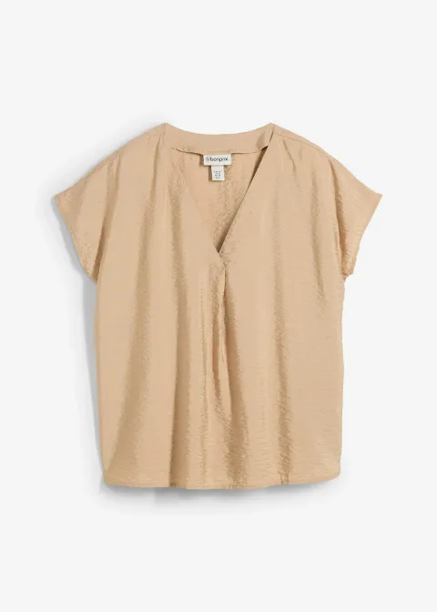 Blouse fluide en viscose mélangée