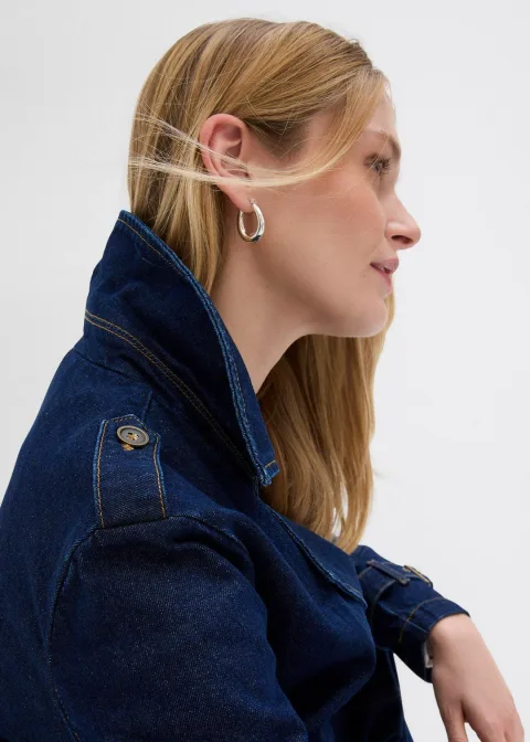 Trench court en denim