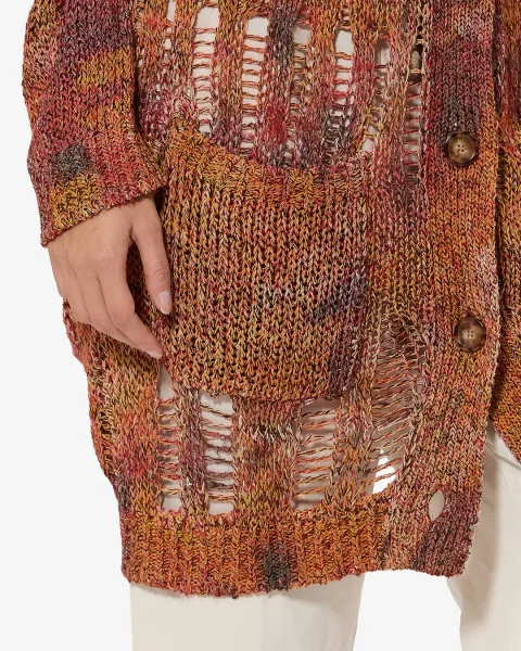 Cardigan Hanae - Femme - Orange - Taille 38