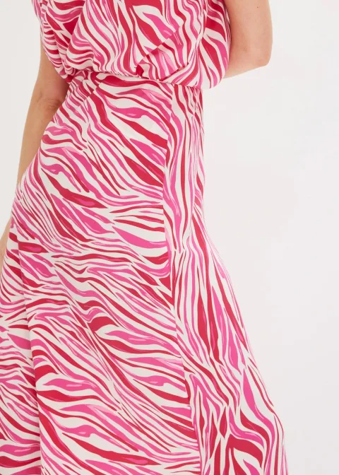 Jupe midi à taille élastiquée