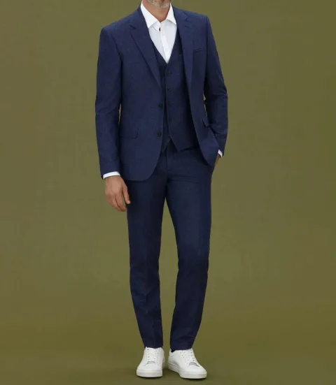 IZAC - Veste ville en flanelle bleue ''Envol''