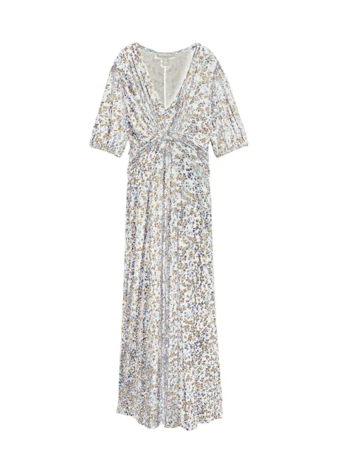 Robe longue de grossesse et d'allaitement en jersey
