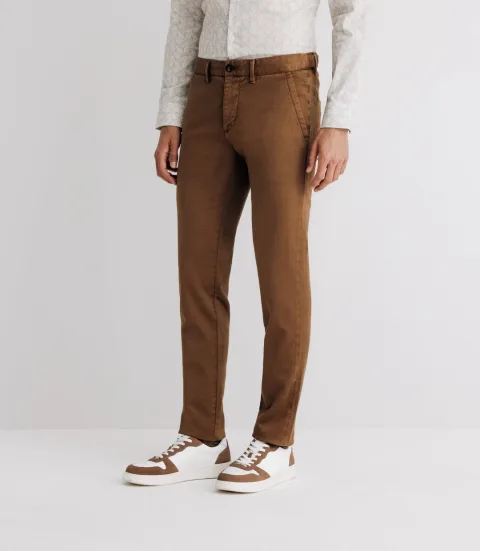 IZAC - Pantalon imprimé camel
