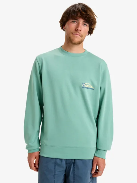 Graphic Mix - Haut col rond Vert Homme