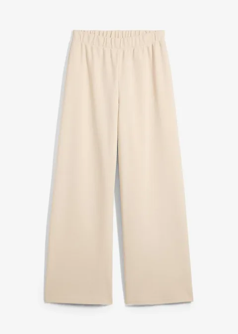 Pantalon large en maille piquée